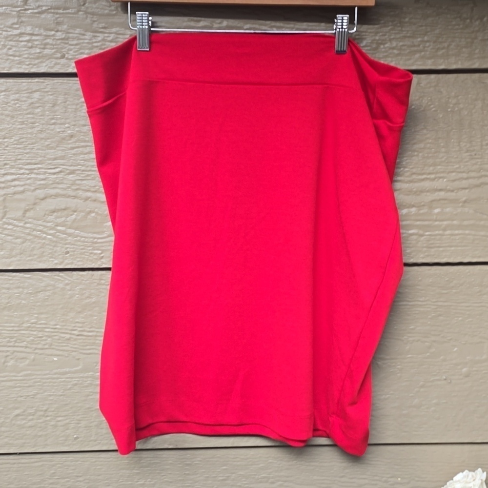 F21 Forever 21+ Plus Red Pencil stretch Skirt,3x